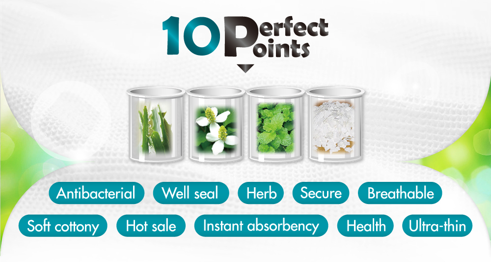 Toalla sanitaria herbaria HIBIS